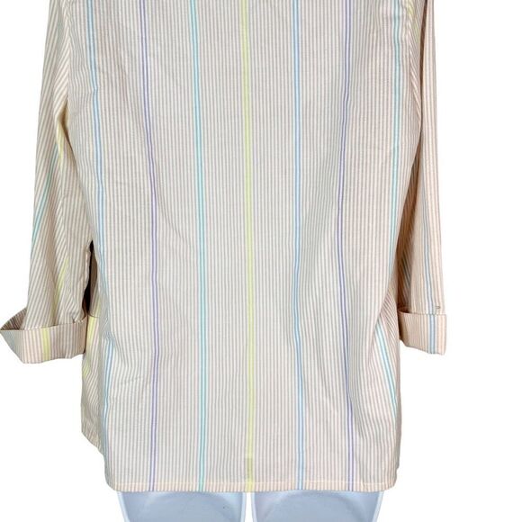 ‎Vintage 80’s Pastel Stripe Blazer - Picture 10 of 12
